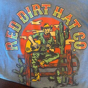 Red Dirt Hat Co. Graphic Blue T-Shirt Size S